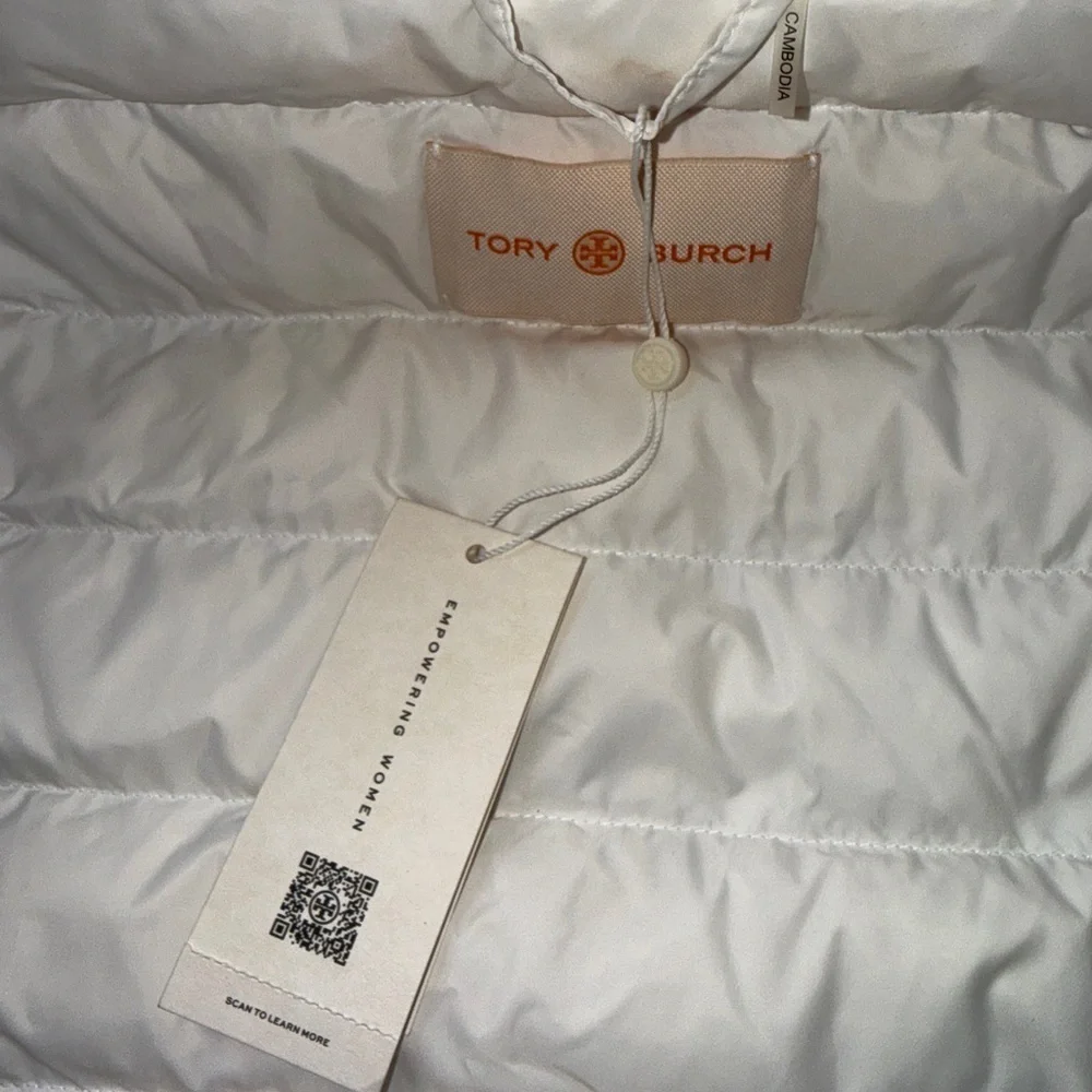 Tori Burch white Packable Down Jacket S